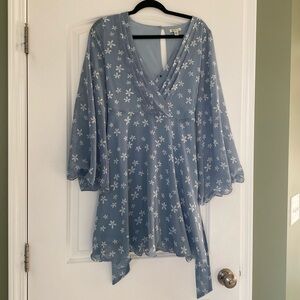 Blue flower dress